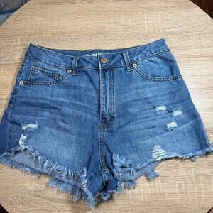 Rewash womens denim shorts size 9/29 distressed cut off summer spring beach